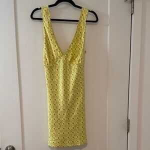 PINK Victoria's Secret Yellow Backless Dress